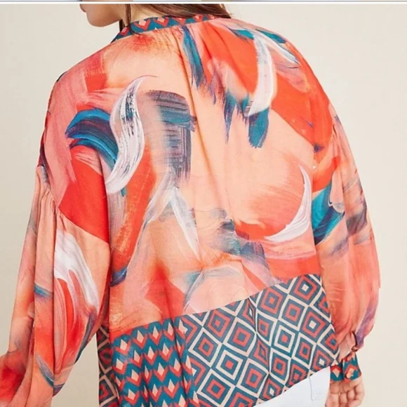 Anthropologie Bl^nk London Sierra Peasant Blouse - Picture 2 of 8